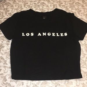 black LA crop top!